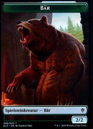 Token Kreatur Bär (Token Creature Bear)